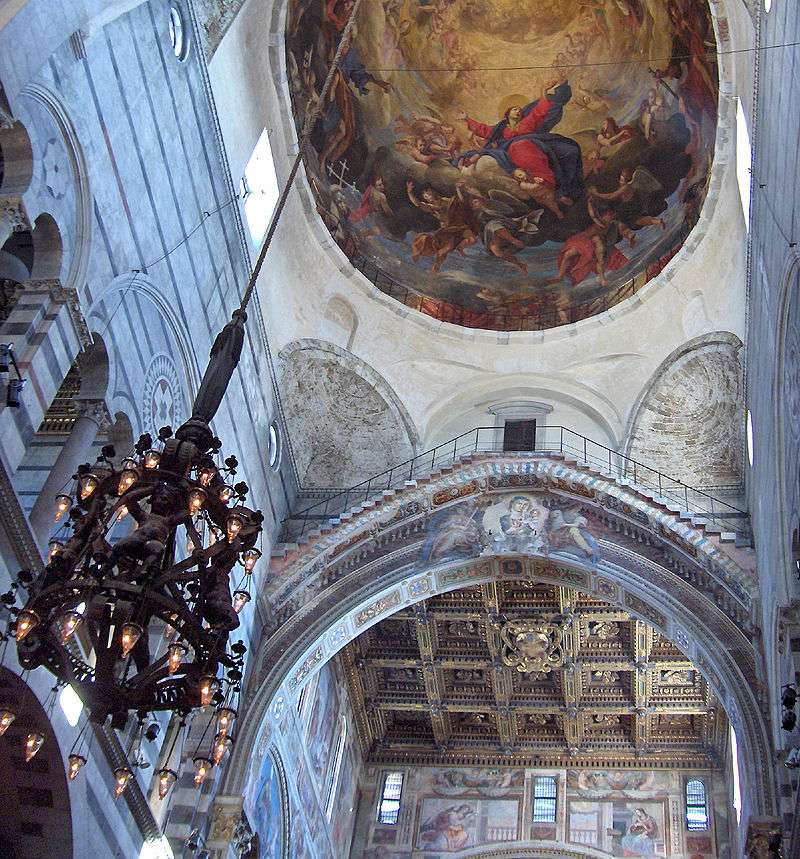 Dome of the Cathedral of Pisa with the 