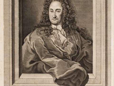 Engraving of Gottfried Wilhelm Leibniz