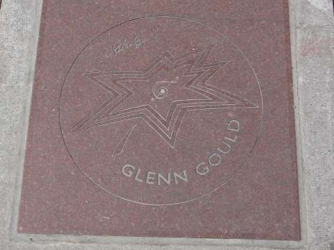 Gould's star on Canada's Walk of Fame