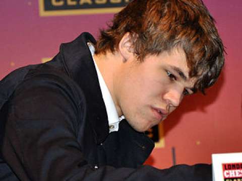 Carlsen at the 2010 London Chess Classic