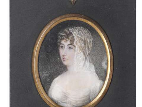 Mary Matilda Betham, Sara Coleridge (Mrs. Samuel Taylor Coleridge), Portrait miniature, 1809