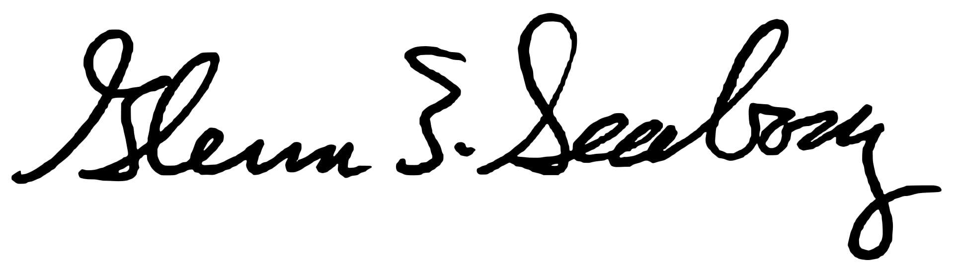 Glenn T. Seaborg Signature