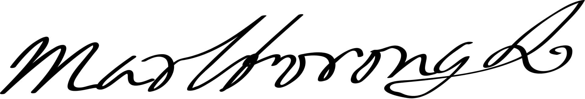 John Churchill, 1st Duke of Marlborough Signature