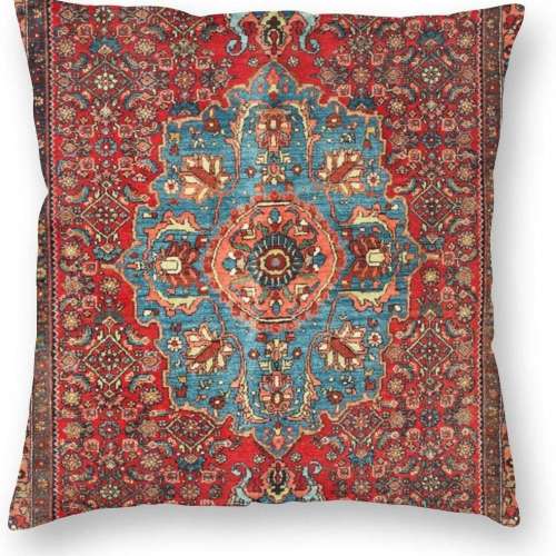 North West Persian Rug Throw Pillow Case