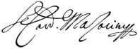 Cardinal Mazarin Signature