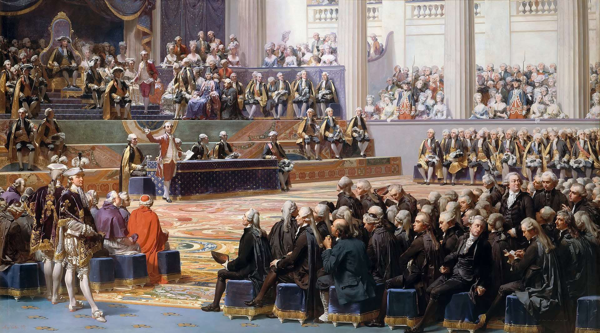On 4 and 5 May 1789 Germaine de Staël watched the assembly of the Estates-General in Versailles
