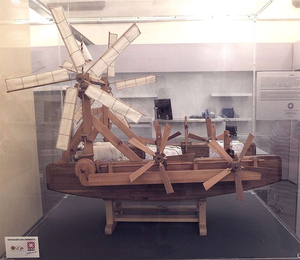 Model of the boat built by Brunelleschi in 1427 to transport marble