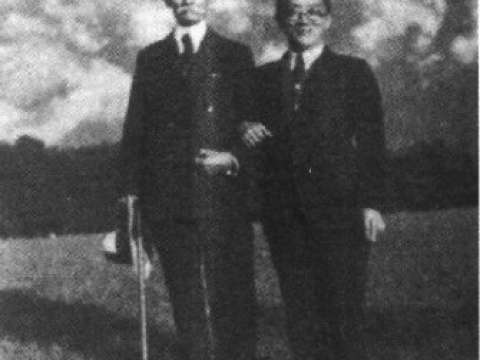 John Dewey and Hu Shih, circa 1938–1942.