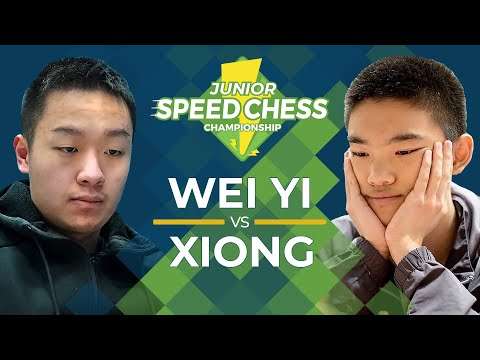 Wei Yi vs Jeffery Xiong: 2019 Junior Speed Chess Championship Final