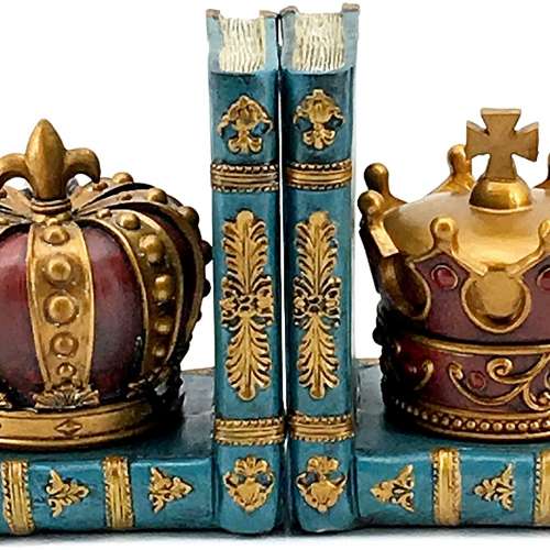 Chess Style Decorative King Queen Bookends