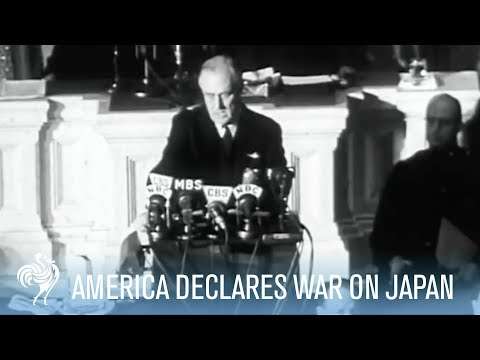 President Franklin D. Roosevelt Declares War on Japan (Full Speech)