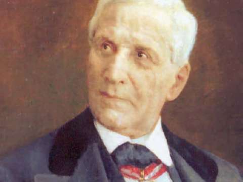 A portrait of Francesco Florimo in later life