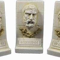 Epicurus Heraclitus Anaxagoras Sculpture Set