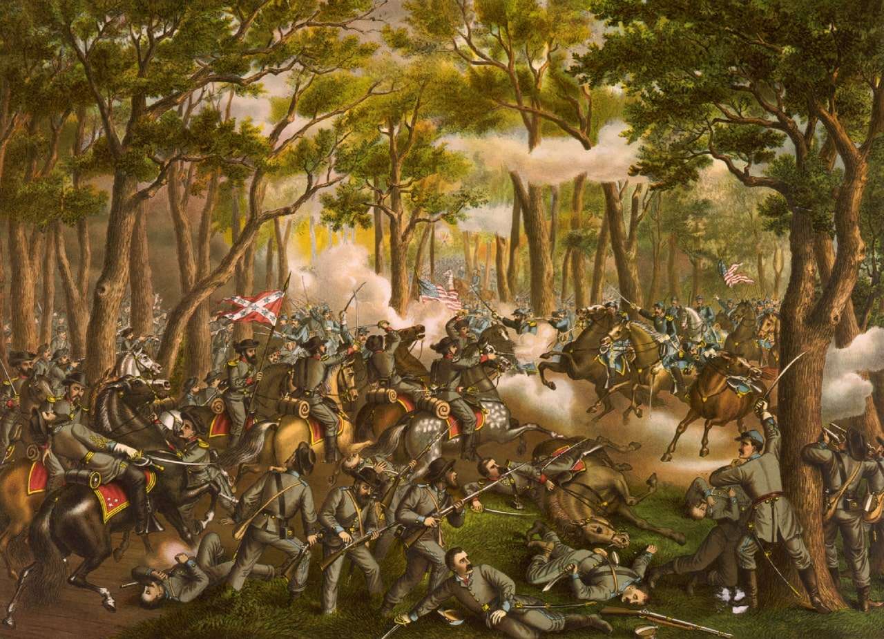 Battle of the Wilderness Published 1887
