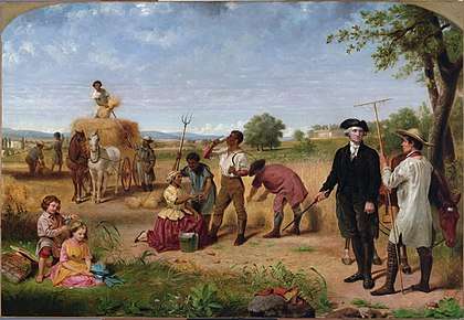 Washington as Farmer at Mount Vernon Junius Brutus Stearns, 1851