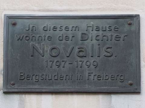 Novalis house plaque, Freiberg
