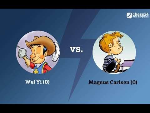 Wei Yi - Magnus Carlsen: The first chess game between the prodigy and the World Champion
