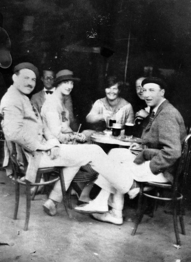 Ernest Hemingway with Lady Duff Twysden, Hadley, and friends, during the July 1925 trip to Spain that inspired The Sun Also Rises