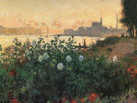 Flowers on the riverbank at Argenteuil, 1877, Pola Museum of Art, Japan