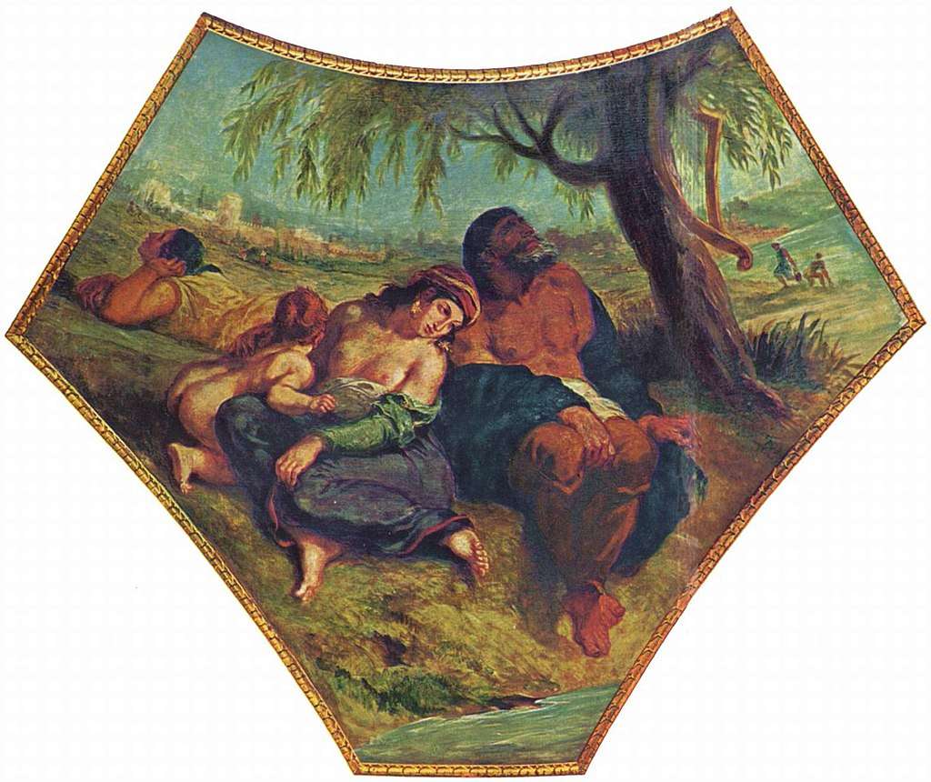 Thiers commissioned Eugène Delacroix to decorate the ceiling of the library of the Palais Bourbon.