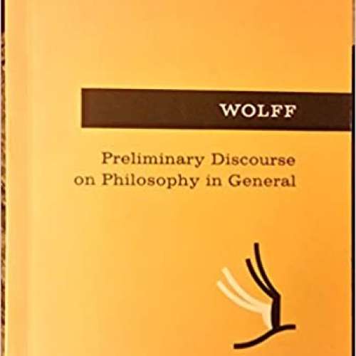 Preliminary discourse on philosophy in general