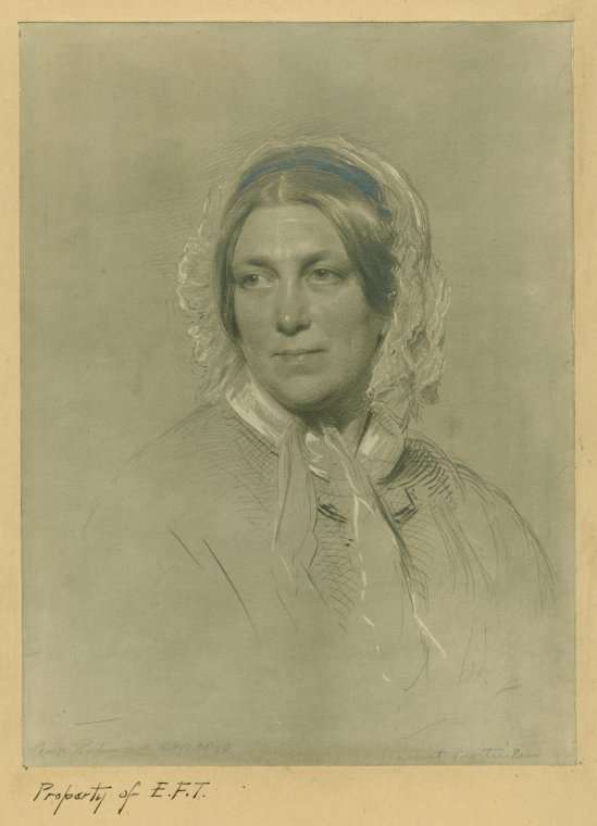 Martineau in her later years, painted by George Richmond