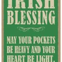 Irish Blessing Wood Sign