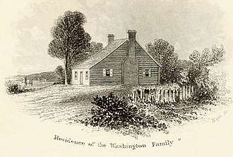 Ferry Farm, the residence of the Washington Family on the Rappahannock River