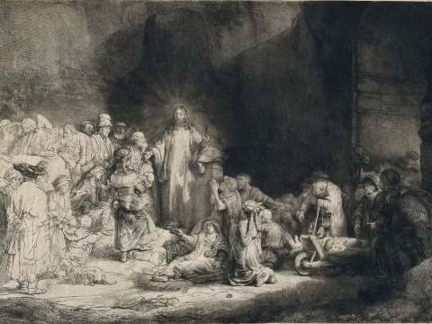 The Hundred Guilder Print, c. 1647–49, etching, drypoint and burin on Japan paper, National Museum of Western Art.