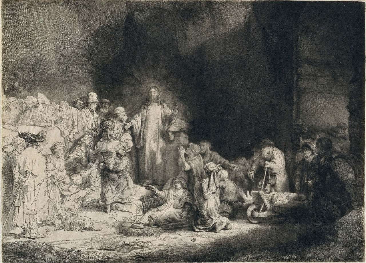 The Hundred Guilder Print, c. 1647–49, etching, drypoint and burin on Japan paper, National Museum of Western Art.