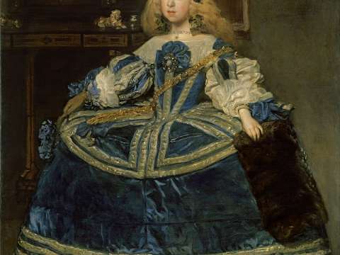 Portrait of the eight-year-old Infanta Margarita Teresa in a Blue Dress (1659)