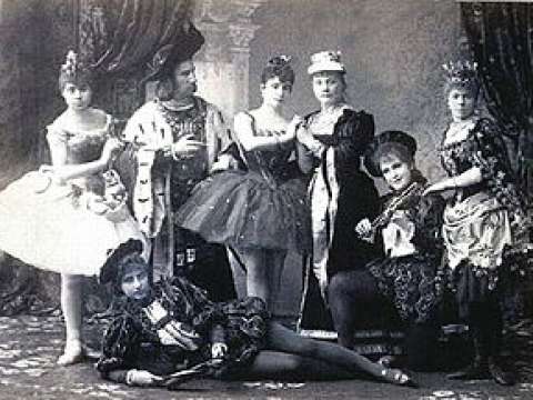 Original cast of Tchaikovsky's ballet, The Sleeping Beauty, Saint Petersburg, 1890