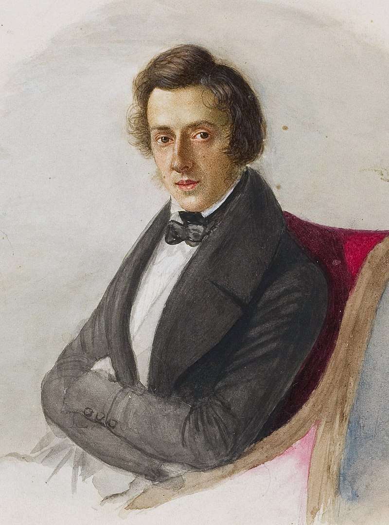 Chopin at 25, by his fiancée Maria Wodzińska, 1835