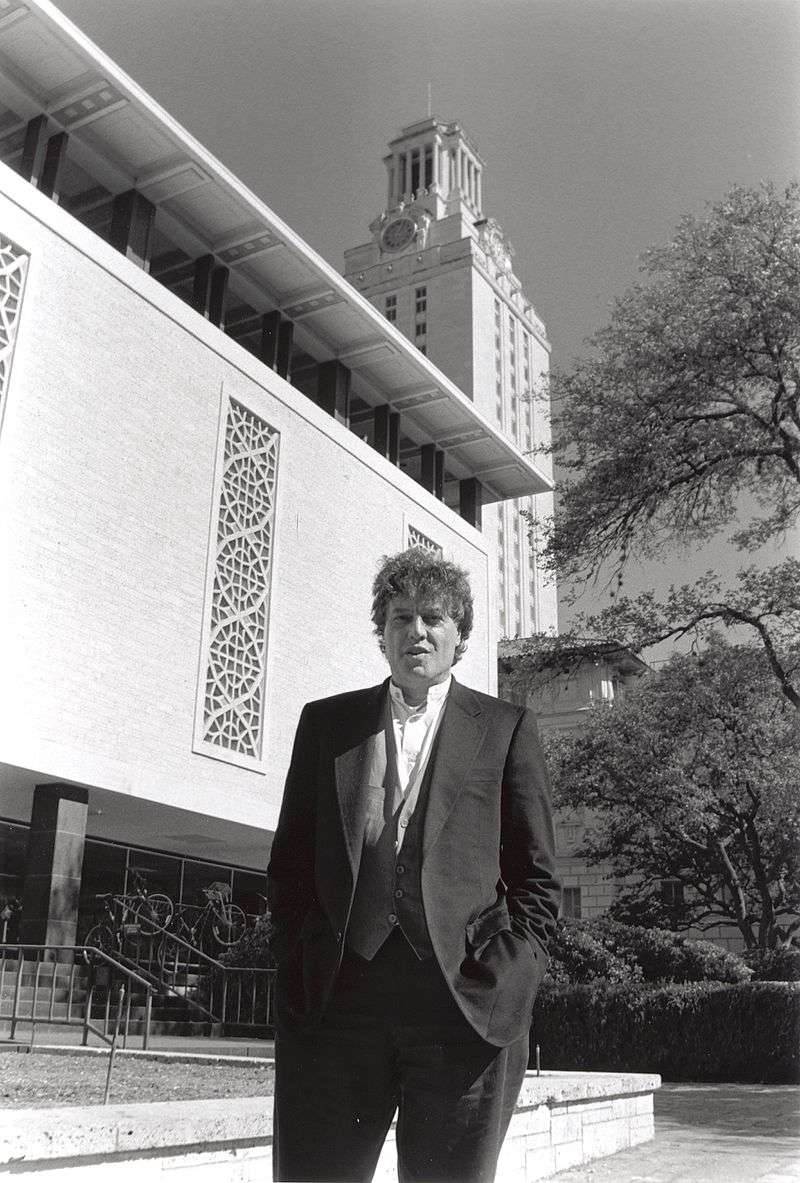 Tom Stoppard, whose archive resides at the Harry Ransom Center, on The University of Texas at Austin campus in 1996. Image courtesy of Harry Ransom Center.
