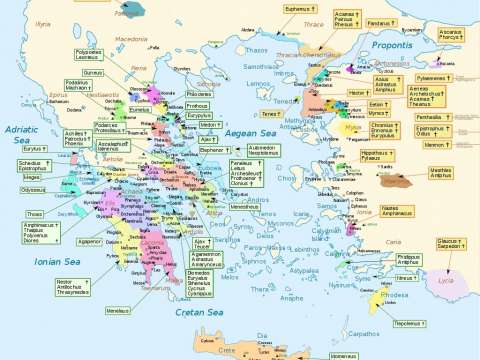 Greece according to the Iliad