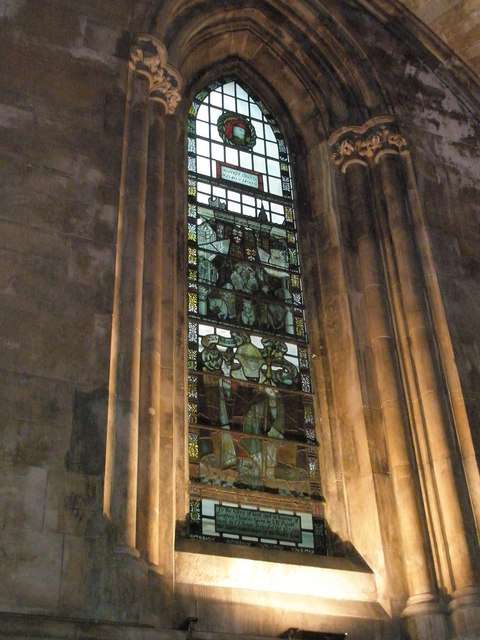Interred in Poets' Corner, Westminster Abbey