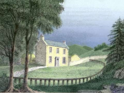 Craigenputtock House, by George Moir, 1829