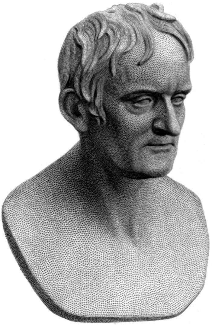 Bust of Dalton by Chantrey, 1854
