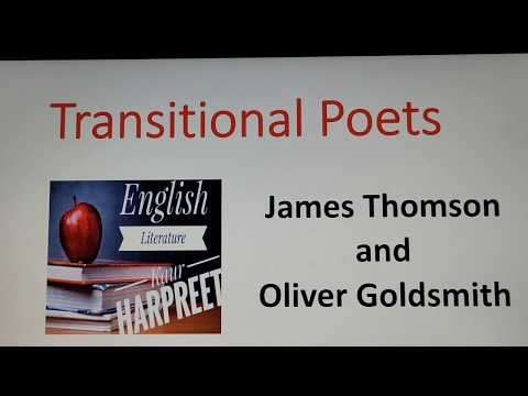 Transitional Poets / James Thomson and Oliver Goldsmith