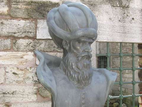 Bust of Mimar Sinan in Istanbul
