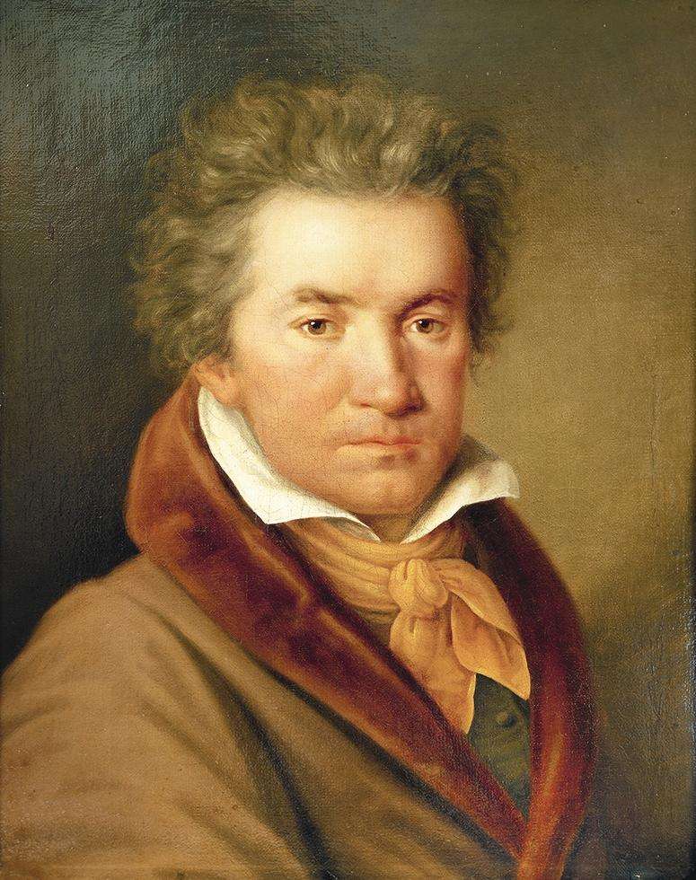Beethoven in 1815: portrait by Joseph Willibrord Mähler