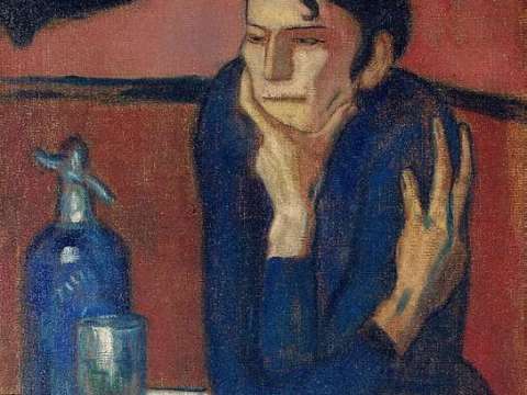 Pablo Picasso, 1901–02, Femme au café.