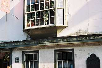 Thomas Paine's house in Lewes