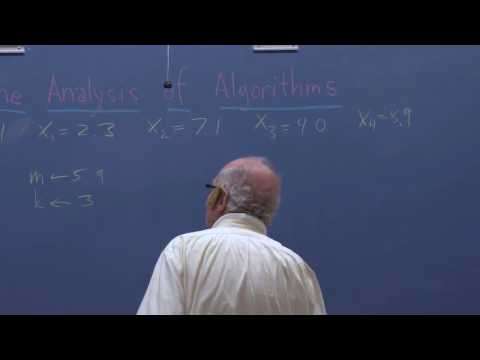 Stanford Lecture - Don Knuth: The Analysis of Algorithms