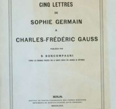 Cinq lettres de Sophie Germain à Charles-Frédéric Gauss