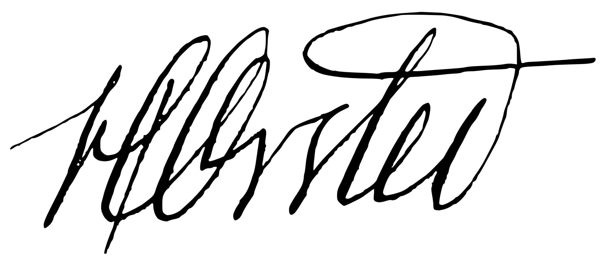 Hans Christian Ørsted Signature