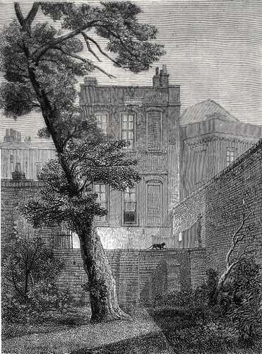The back of no 19 York Street (1848). In 1651, Milton moved into a 