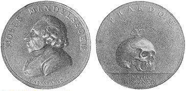 Medal honoring Mendelssohn