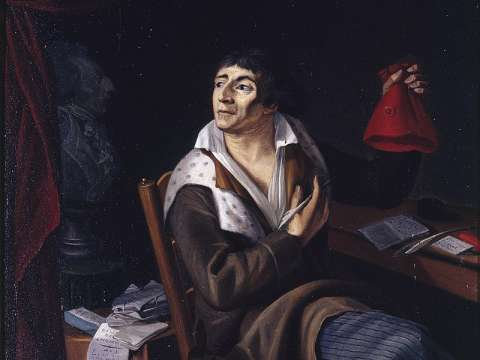 Anonymous portrait of Marat, c. 1793 (Musée Carnavalet)