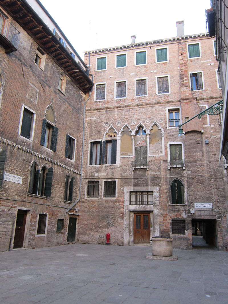 Corte Seconda del Milion is still named after the nickname of Polo, Il Milione